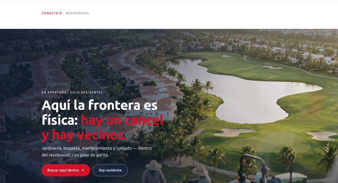 La plataforma Conecta'o, contexto Vista Cana